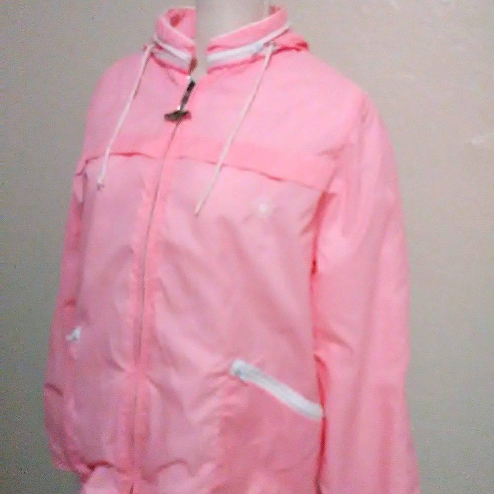 Vintage 1980's Windbreaker Pink Size Large
